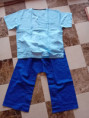 Oblečení pro klienty komplet modrý